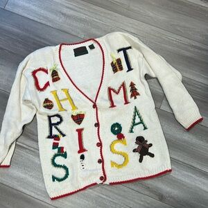 80’s/90’s Vintage Croft & Barrow Knitted by Hand Christmas Sweater